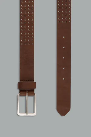 CINTURÓN SPORT LISO MARRÓN