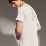 Remera clásica estampada