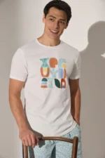 Remera estampada color splash